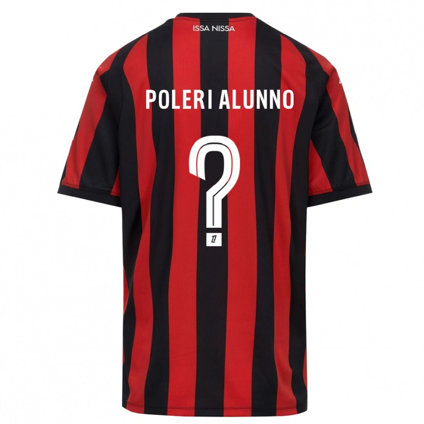 Danxen Herren Mathis Poleri Alunno #0 Rot Schwarz Weiß Heimtrikot Trikot 2026/27 T-Shirt