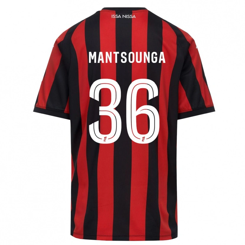 Danxen Herren Brad-Hamilton Mantsounga #36 Rot Schwarz Weiß Heimtrikot Trikot 2026/27 T-Shirt