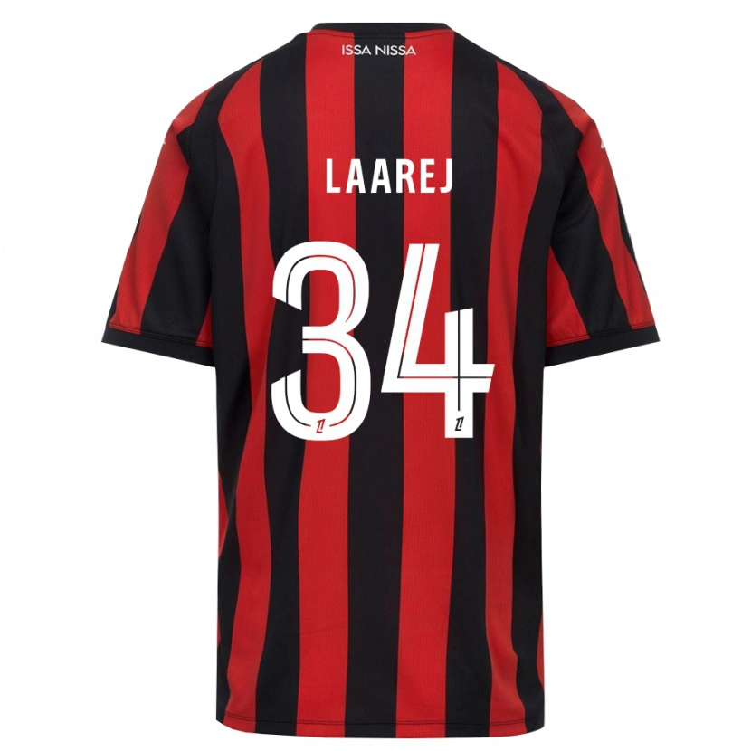 Danxen Herren Nassim Laarej #34 Rot Schwarz Weiß Heimtrikot Trikot 2026/27 T-Shirt