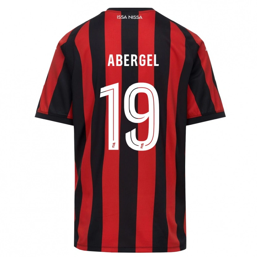 Danxen Herren Laurent Abergel #19 Rot Schwarz Weiß Heimtrikot Trikot 2026/27 T-Shirt