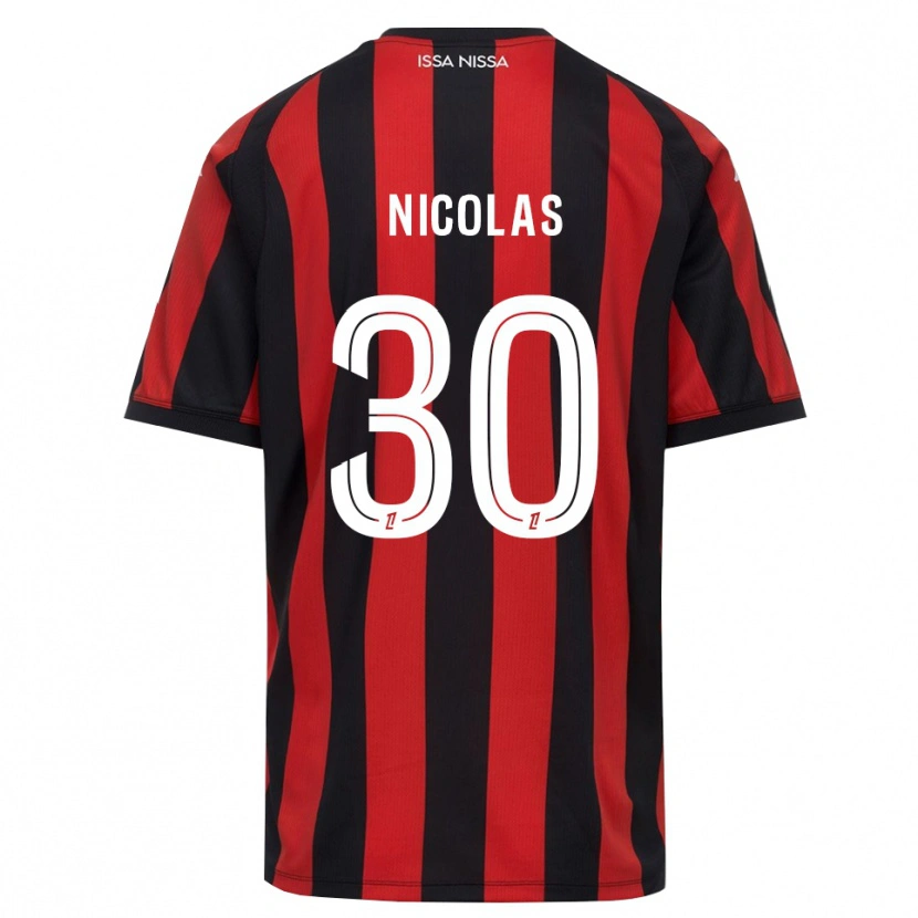 Danxen Herren Lina-Lou Nicolas #30 Rot Schwarz Weiß Heimtrikot Trikot 2026/27 T-Shirt