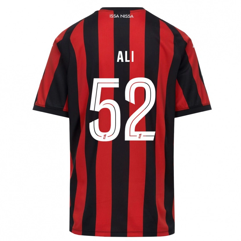 Danxen Herren Kéfren Ali #52 Rot Schwarz Weiß Heimtrikot Trikot 2026/27 T-Shirt
