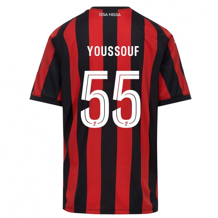 Danxen Herren Youssouf Ndayishimiye #55 Rot Schwarz Weiß Heimtrikot Trikot 2026/27 T-Shirt