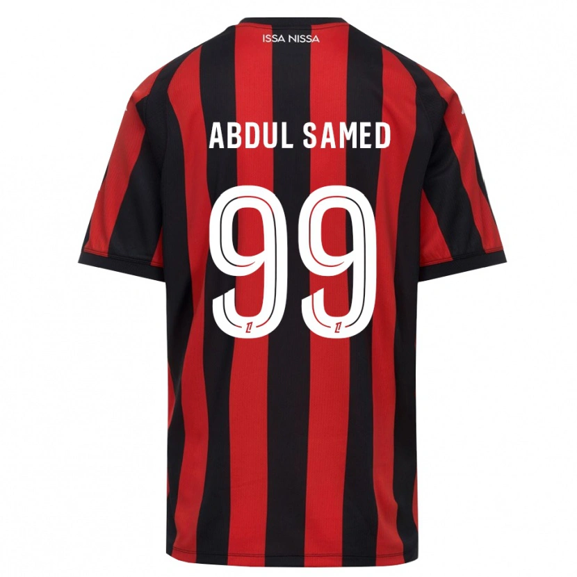 Danxen Herren Salis Abdul Samed #99 Rot Schwarz Weiß Heimtrikot Trikot 2026/27 T-Shirt
