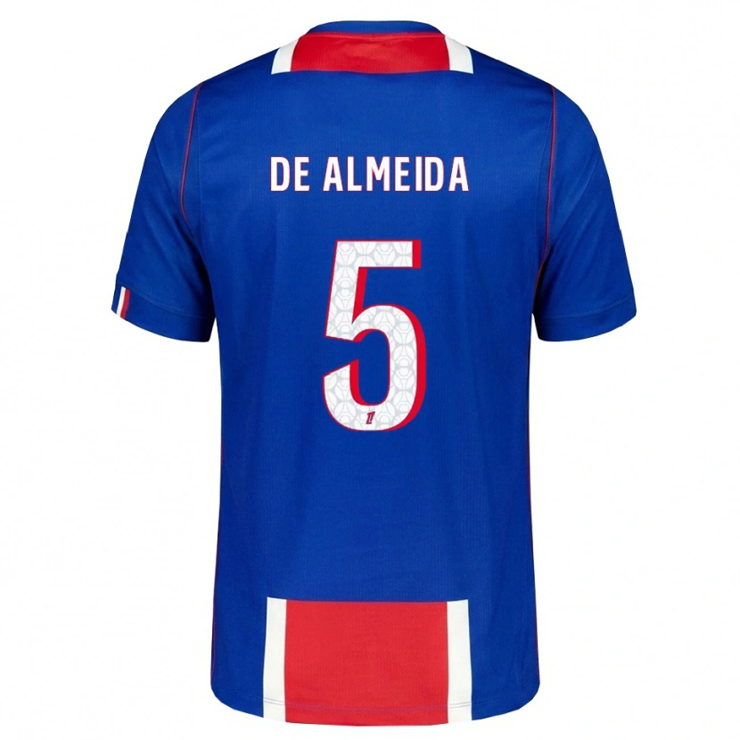 Danxen Herren Elisa De Almeida #5 Rot Weiß Blau Heimtrikot Trikot 2026/27 T-Shirt