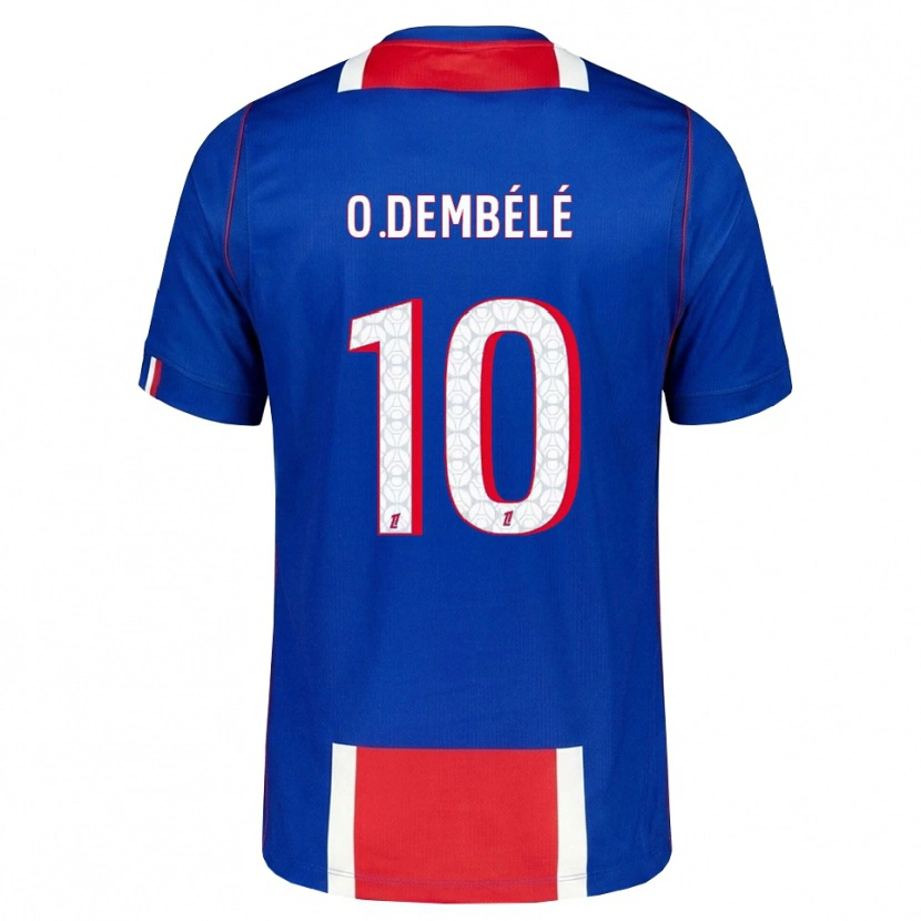 Danxen Herren Ousmane Dembélé #10 Rot Weiß Blau Heimtrikot Trikot 2026/27 T-Shirt