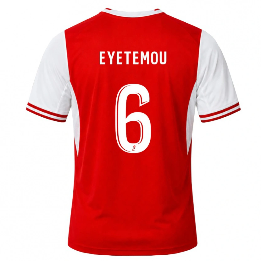 Danxen Herren Paul Eyetemou #6 Rot Weiß Heimtrikot Trikot 2026/27 T-Shirt
