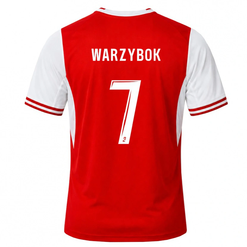 Danxen Herren Olivier Warzybok #7 Rot Weiß Heimtrikot Trikot 2026/27 T-Shirt