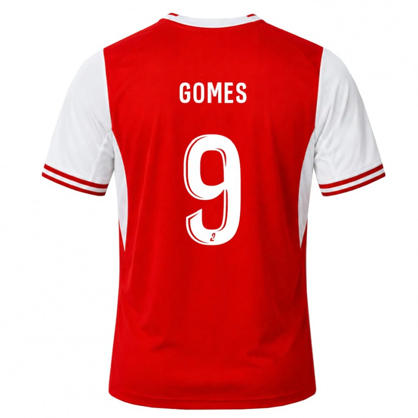 Danxen Herren Mélissa Gomes #9 Rot Weiß Heimtrikot Trikot 2026/27 T-Shirt