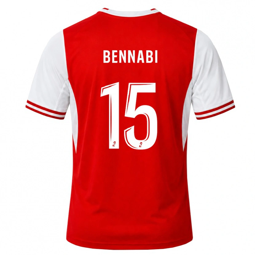 Danxen Herren Rayan Bennabi #15 Rot Weiß Heimtrikot Trikot 2026/27 T-Shirt