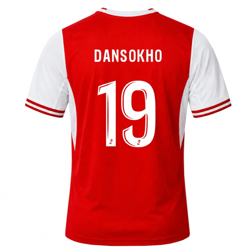 Danxen Herren Ansoumana Dansokho #19 Rot Weiß Heimtrikot Trikot 2026/27 T-Shirt