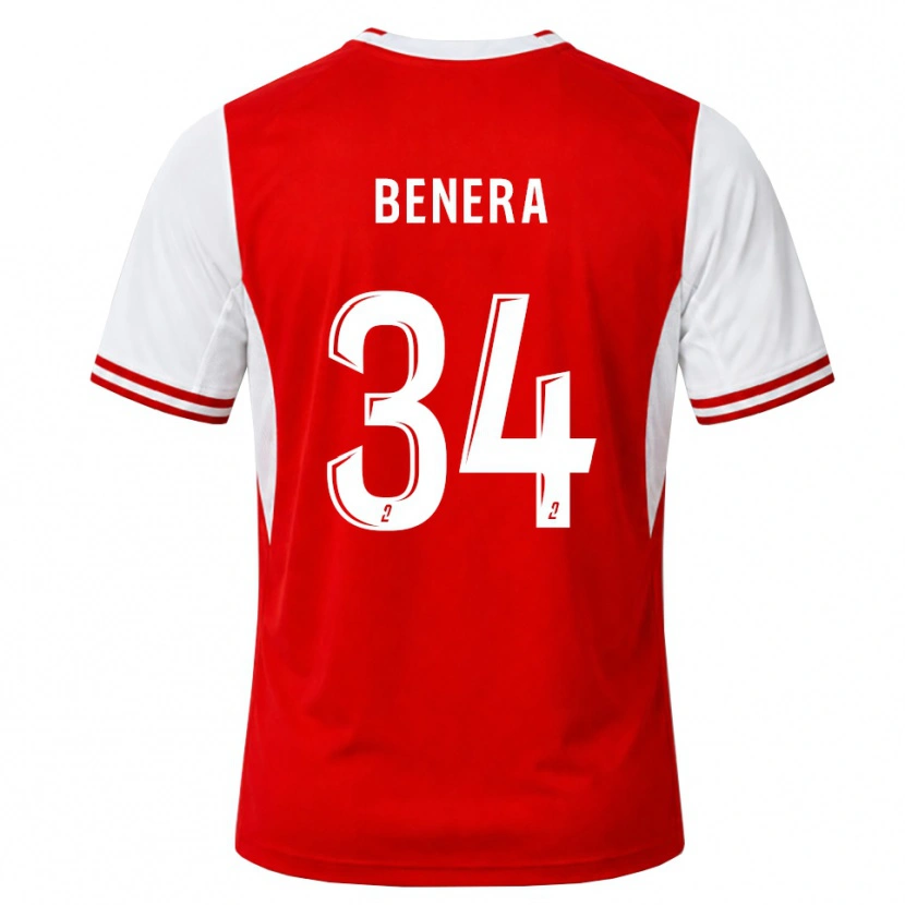 Danxen Herren Ummene Benera #34 Rot Weiß Heimtrikot Trikot 2026/27 T-Shirt