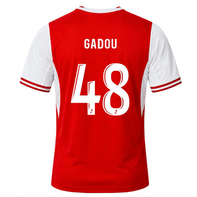 Danxen Herren Arone Gadou #48 Rot Weiß Heimtrikot Trikot 2026/27 T-Shirt
