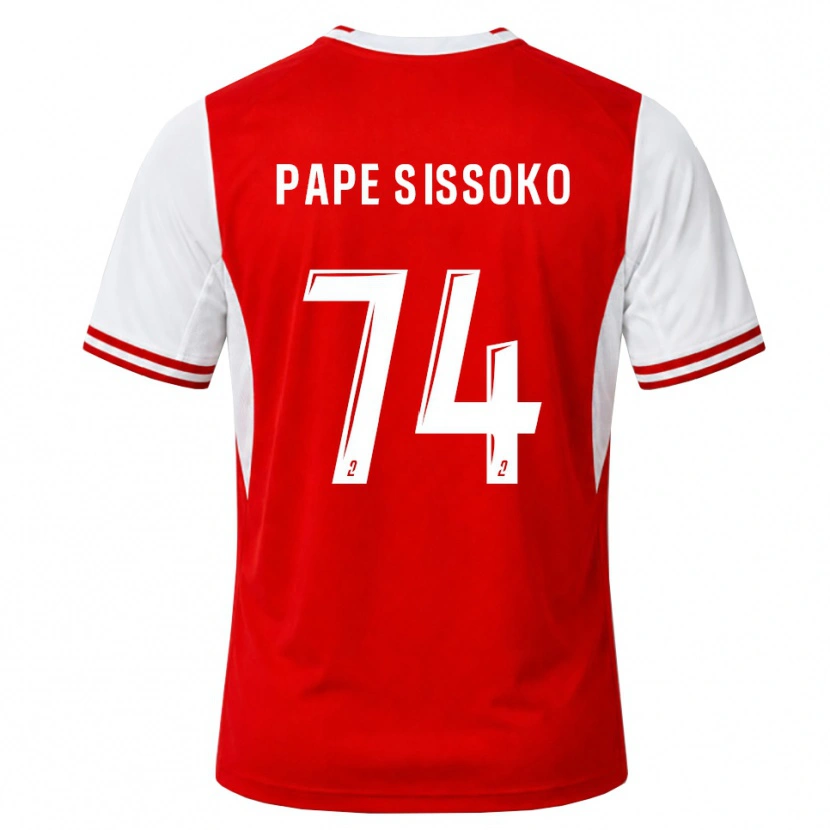 Danxen Herren Niama Pape Sissoko #74 Rot Weiß Heimtrikot Trikot 2026/27 T-Shirt