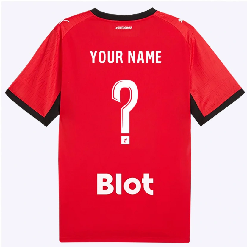 Danxen Herren Ihren Namen #0 Rot Schwarz Weiß Heimtrikot Trikot 2026/27 T-Shirt