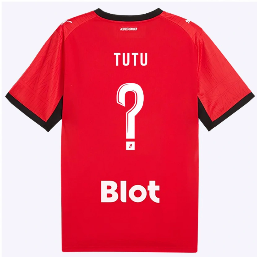 Danxen Herren Gabriel Tutu #0 Rot Schwarz Weiß Heimtrikot Trikot 2026/27 T-Shirt