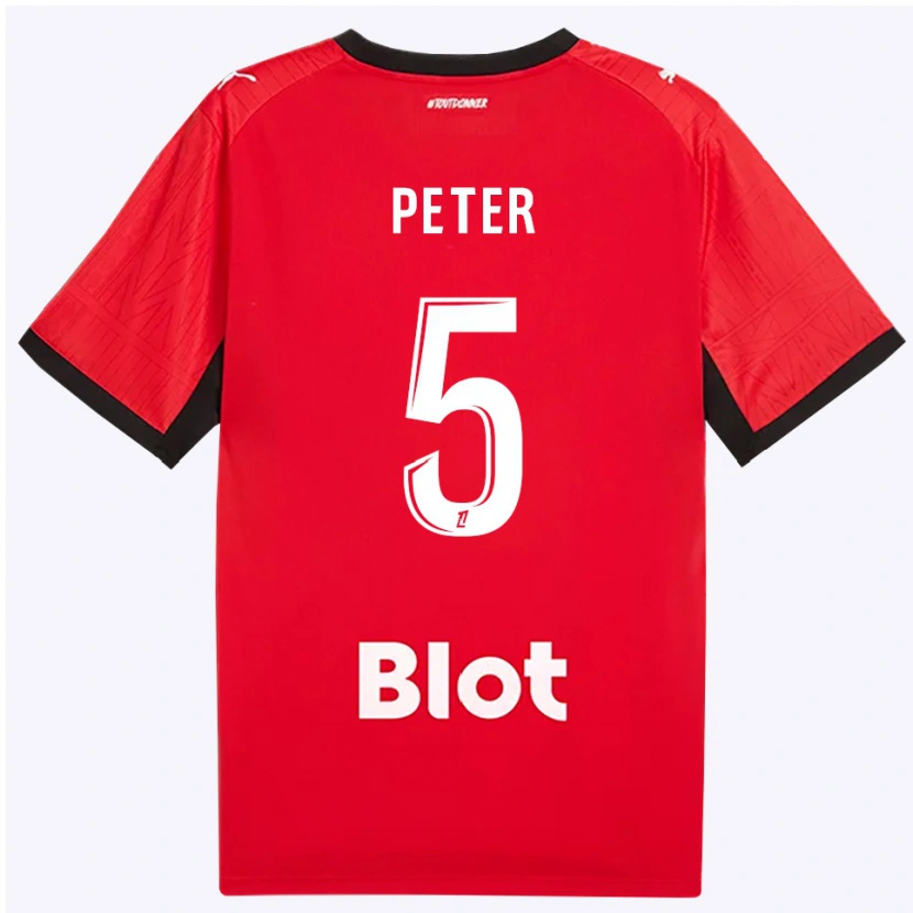 Danxen Herren Joseph Peter #5 Rot Schwarz Weiß Heimtrikot Trikot 2026/27 T-Shirt