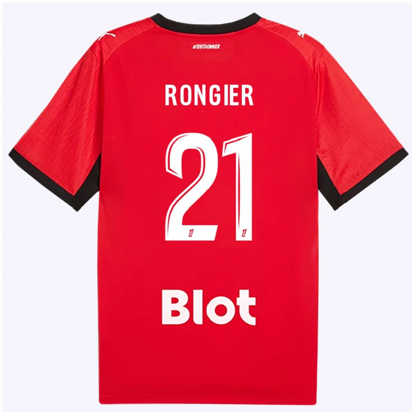 Danxen Herren Valentin Rongier #21 Rot Schwarz Weiß Heimtrikot Trikot 2026/27 T-Shirt