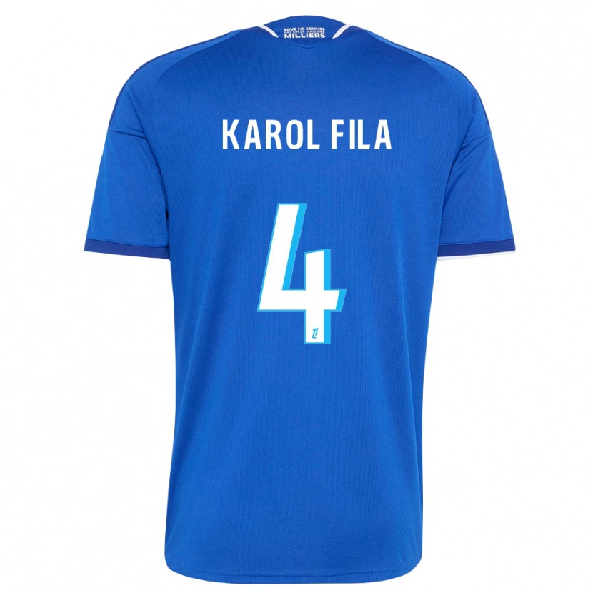 Danxen Herren Karol Fila #4 Königsblau Weiß Heimtrikot Trikot 2026/27 T-Shirt