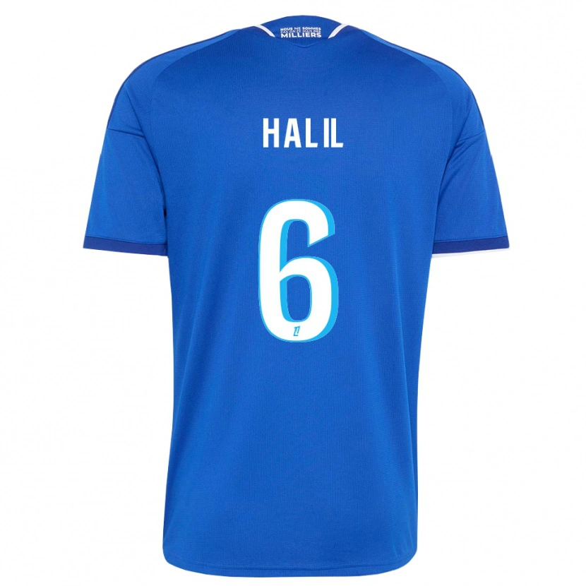 Danxen Herren Fouad Halil #6 Königsblau Weiß Heimtrikot Trikot 2026/27 T-Shirt