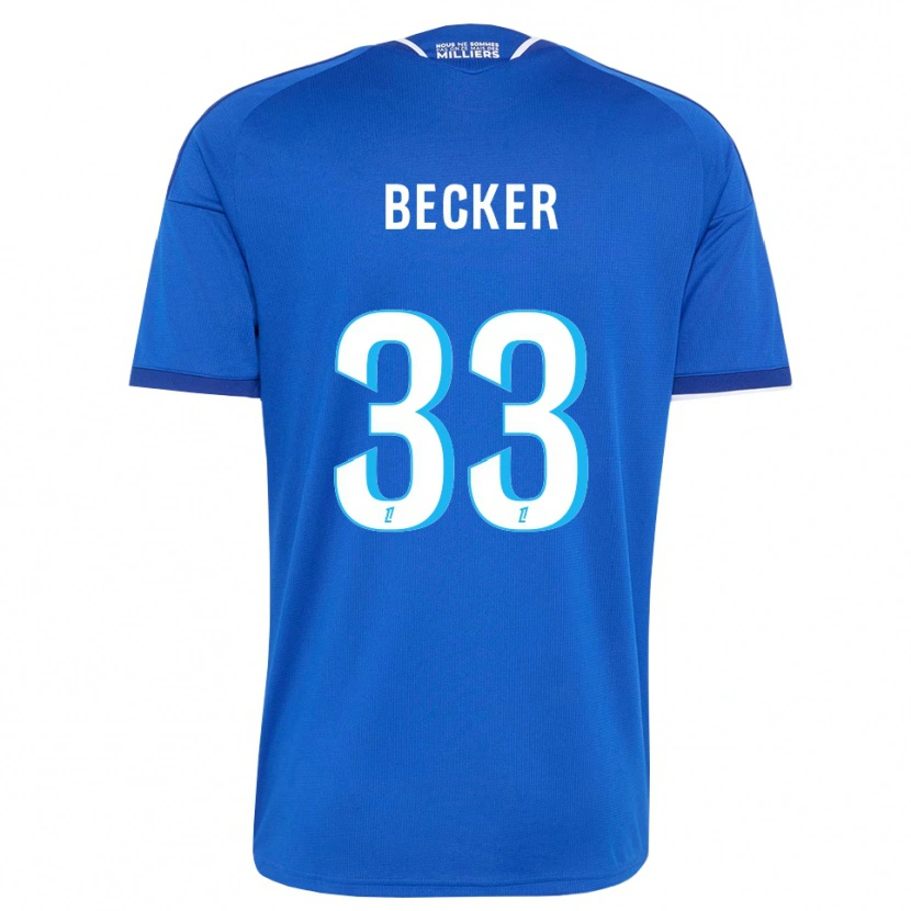 Danxen Herren Yoann Becker #33 Königsblau Weiß Heimtrikot Trikot 2026/27 T-Shirt