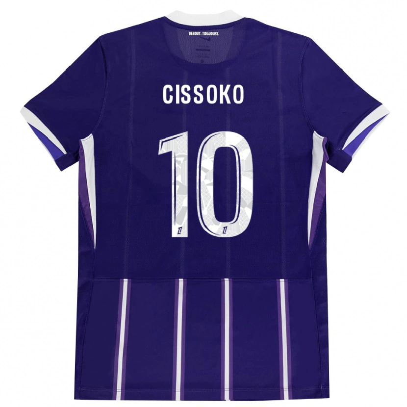 Danxen Herren Ibrahim Cissoko #10 Lila Weiß Heimtrikot Trikot 2026/27 T-Shirt