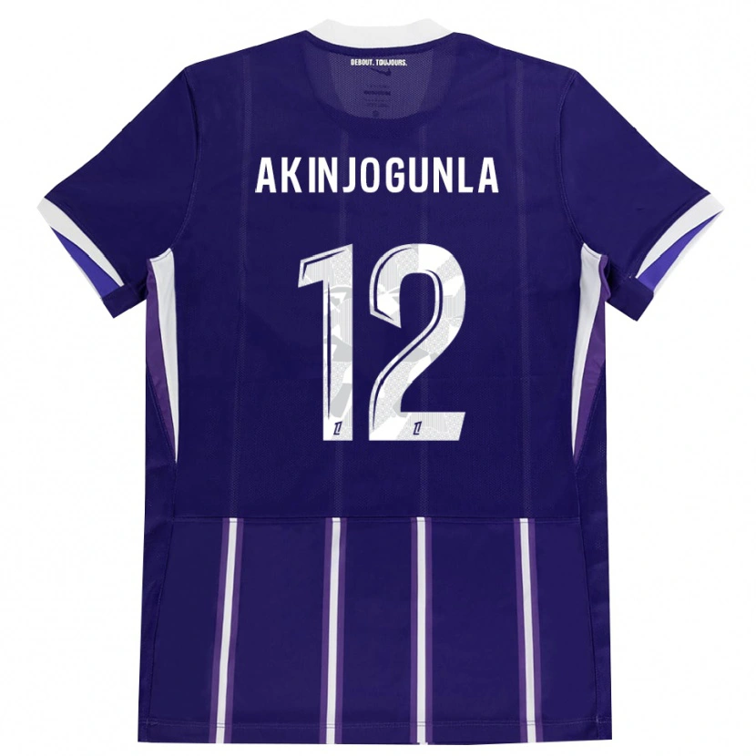 Danxen Herren Michaël Akinjogunla #12 Lila Weiß Heimtrikot Trikot 2026/27 T-Shirt