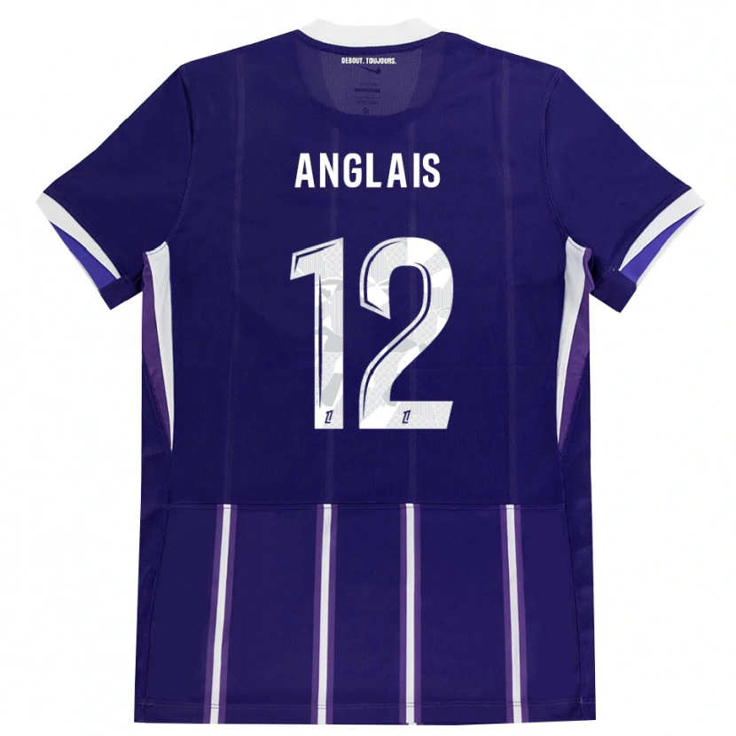 Danxen Herren Anaëlle Anglais #12 Lila Weiß Heimtrikot Trikot 2026/27 T-Shirt