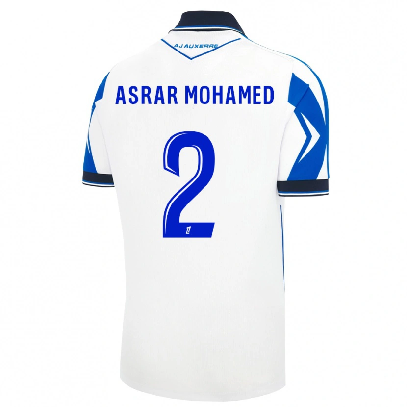 Danxen Herren El Asrar Mohamed #2 Schwarz Weiß Blau Heimtrikot Trikot 2026/27 T-Shirt