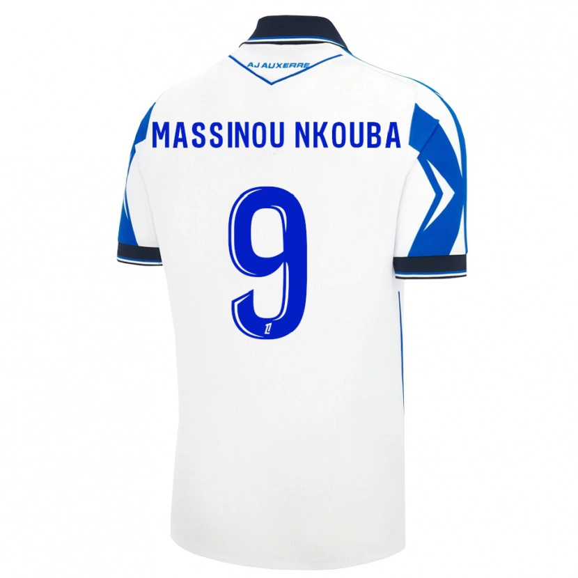Danxen Herren Pierre Massinou Nkouba #9 Schwarz Weiß Blau Heimtrikot Trikot 2026/27 T-Shirt