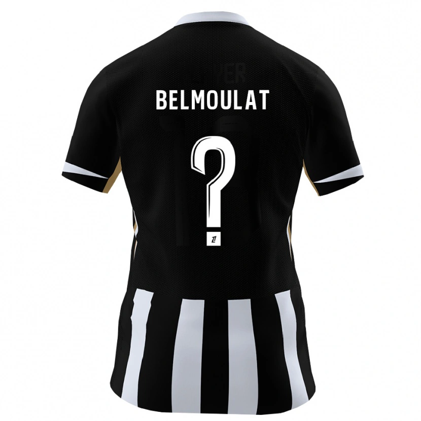 Danxen Herren Zinédine Belmoulat #0 Schwarz Blau Heimtrikot Trikot 2026/27 T-Shirt