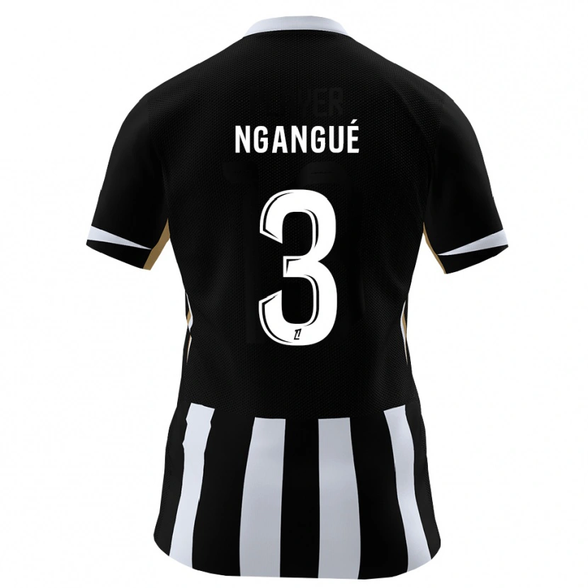 Danxen Herren Maurice Ngangué #3 Schwarz Blau Heimtrikot Trikot 2026/27 T-Shirt