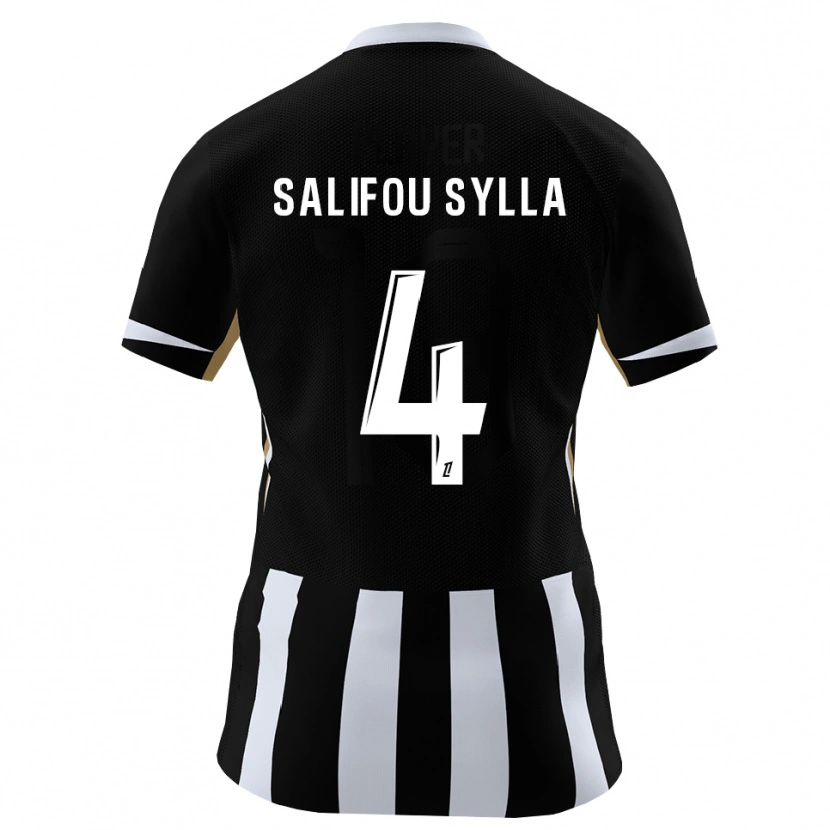 Danxen Herren Salifou Sylla #4 Schwarz Blau Heimtrikot Trikot 2026/27 T-Shirt