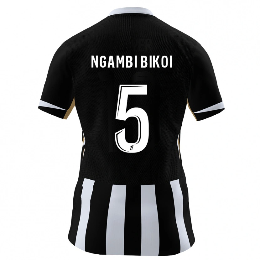 Danxen Herren Christian Ngambi Bikoi #5 Schwarz Blau Heimtrikot Trikot 2026/27 T-Shirt