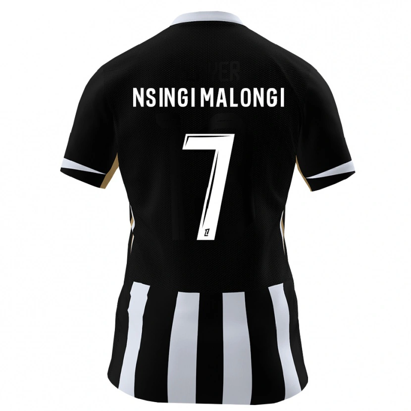 Danxen Herren Rodrigue Nsingi Malongi #7 Schwarz Blau Heimtrikot Trikot 2026/27 T-Shirt