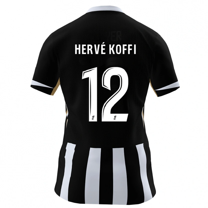 Danxen Herren Hervé Koffi #12 Schwarz Blau Heimtrikot Trikot 2026/27 T-Shirt