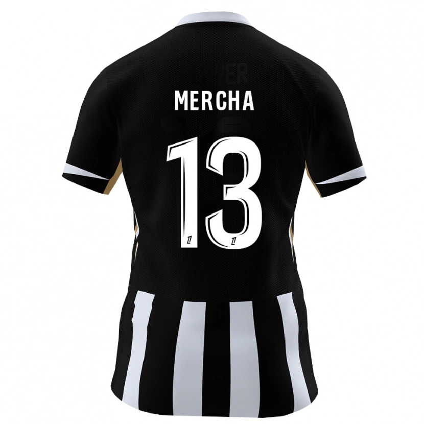 Danxen Herren Yanis Mercha #13 Schwarz Blau Heimtrikot Trikot 2026/27 T-Shirt