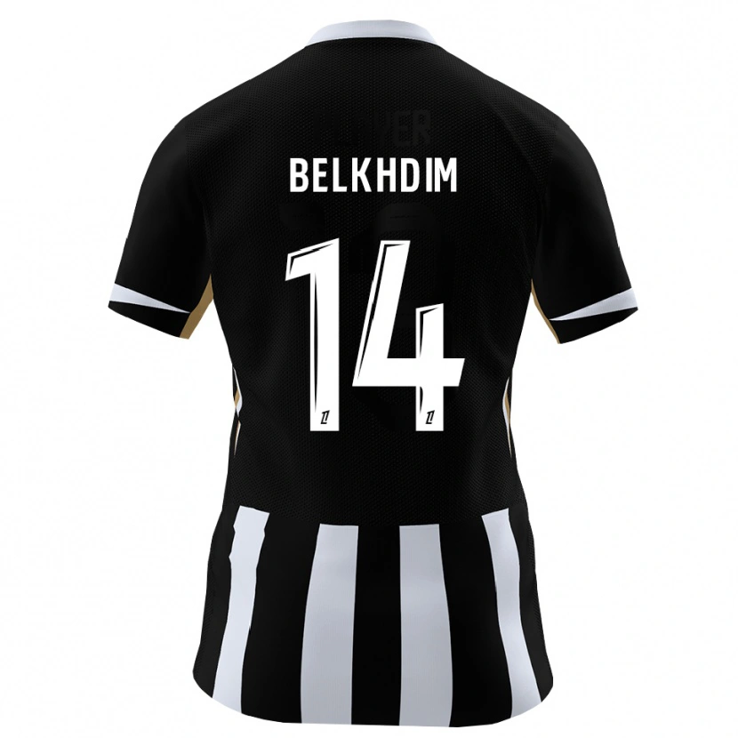 Danxen Herren Yassin Belkhdim #14 Schwarz Blau Heimtrikot Trikot 2026/27 T-Shirt