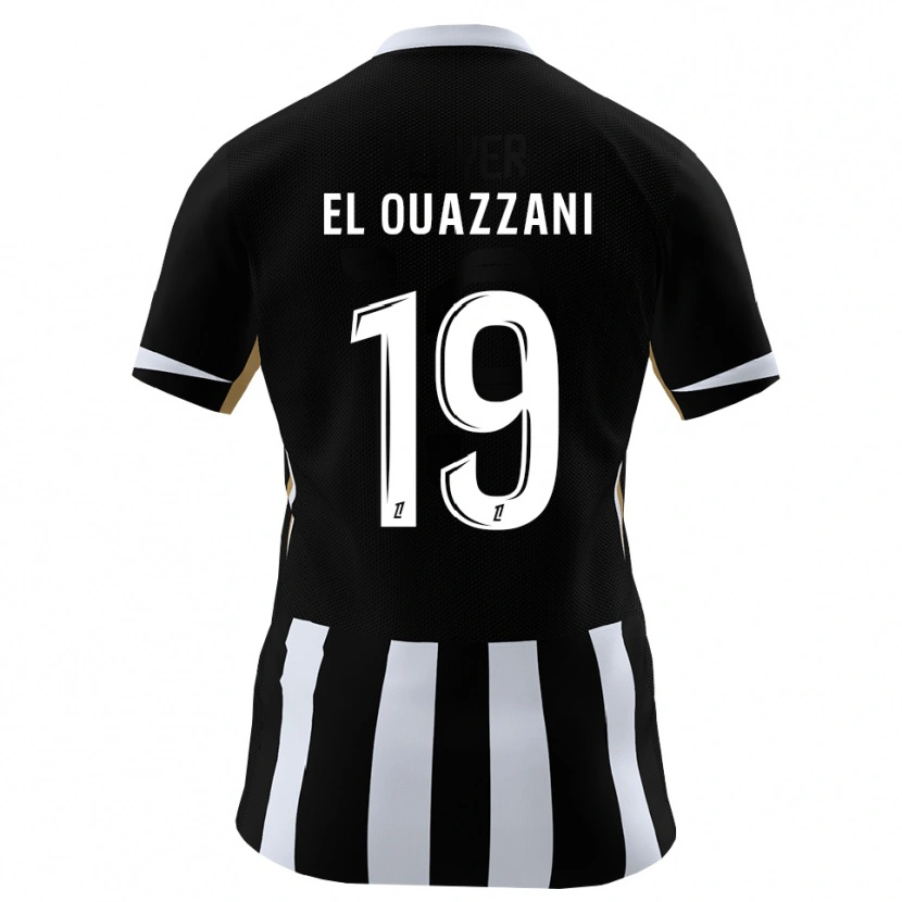 Danxen Herren Amine El Ouazzani #19 Schwarz Blau Heimtrikot Trikot 2026/27 T-Shirt