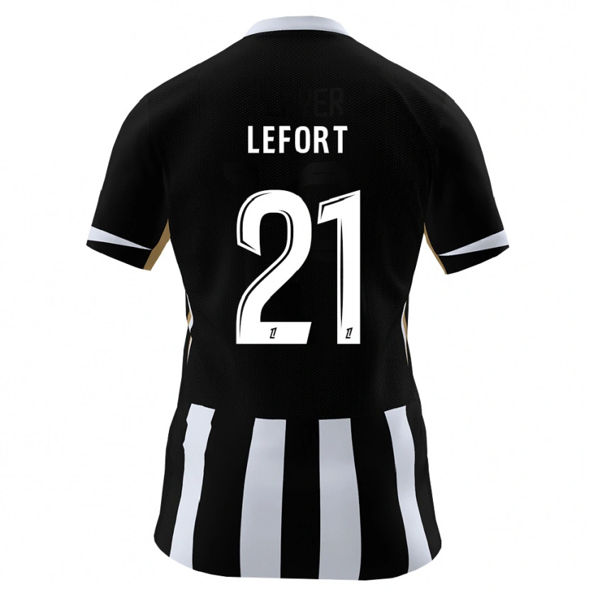 Danxen Herren Jordan Lefort #21 Schwarz Blau Heimtrikot Trikot 2026/27 T-Shirt
