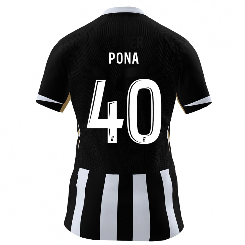 Danxen Herren Oumar Pona #40 Schwarz Blau Heimtrikot Trikot 2026/27 T-Shirt