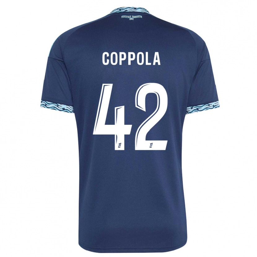 Danxen Herren Diego Coppola #42 Stahlblau Weiß Heimtrikot Trikot 2026/27 T-Shirt