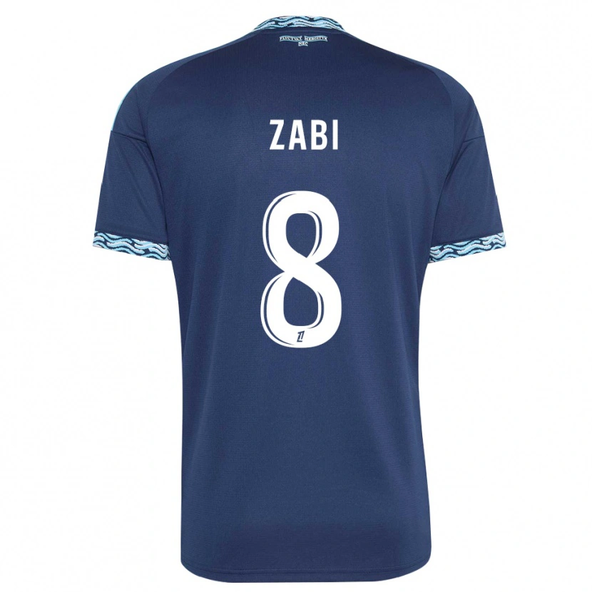 Danxen Herren Patrick Zabi #8 Stahlblau Weiß Heimtrikot Trikot 2026/27 T-Shirt