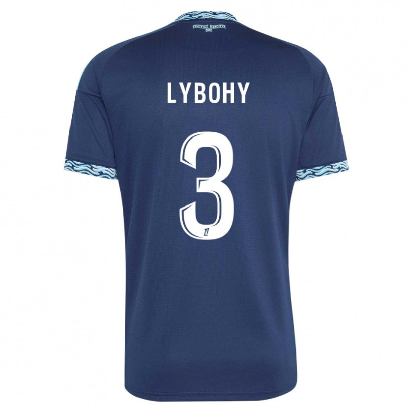Danxen Herren Kyliann Lybohy #3 Stahlblau Weiß Heimtrikot Trikot 2026/27 T-Shirt