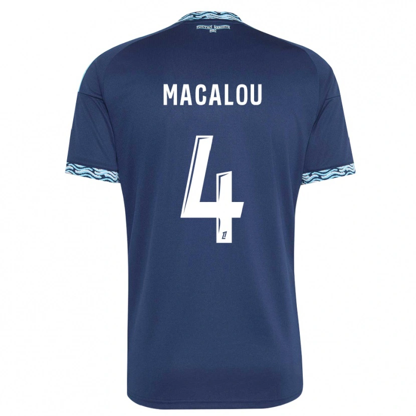 Danxen Herren Seydou Macalou #4 Stahlblau Weiß Heimtrikot Trikot 2026/27 T-Shirt