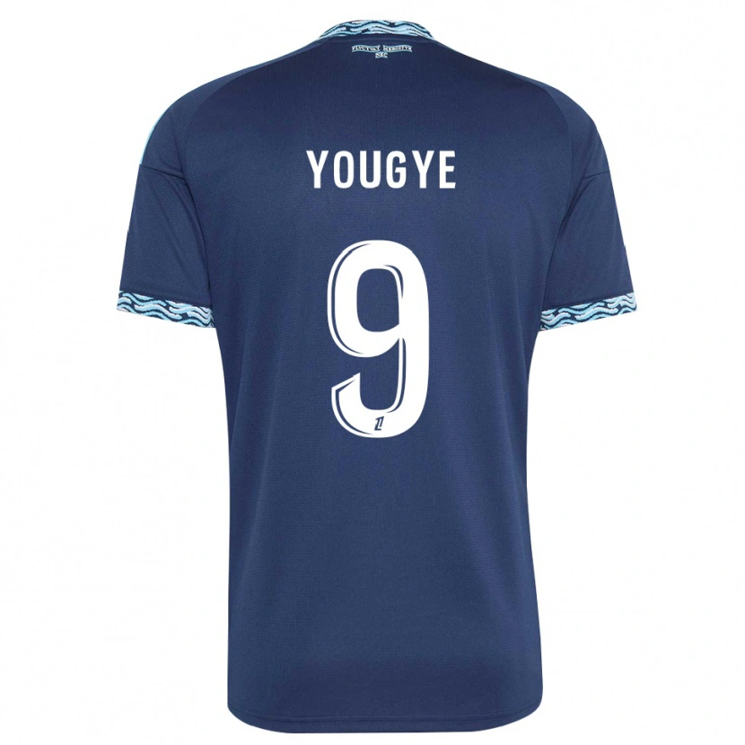 Danxen Herren Joshua Yougye #9 Stahlblau Weiß Heimtrikot Trikot 2026/27 T-Shirt
