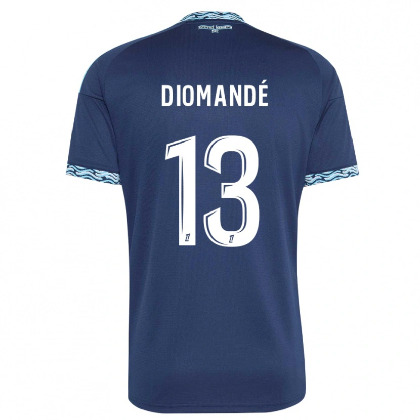 Danxen Herren Vassancy Diomandé #13 Stahlblau Weiß Heimtrikot Trikot 2026/27 T-Shirt