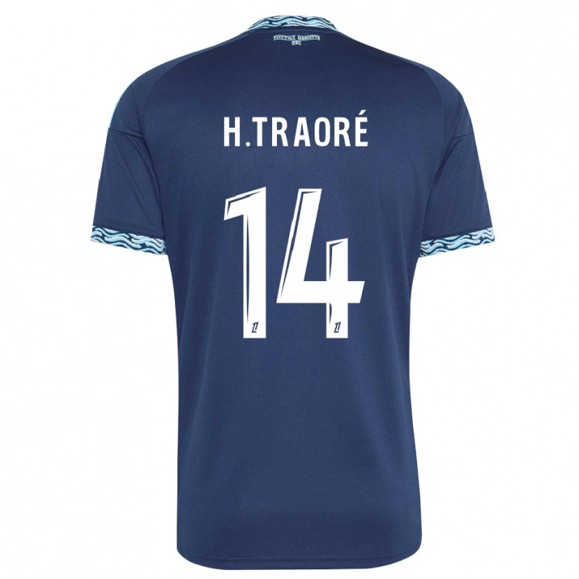 Danxen Herren Hamari Traoré #14 Stahlblau Weiß Heimtrikot Trikot 2026/27 T-Shirt