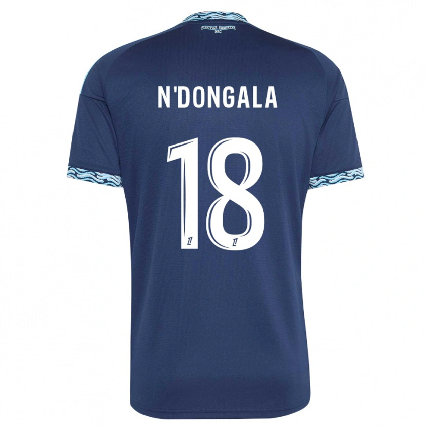 Danxen Herren Melween N'dongala #18 Stahlblau Weiß Heimtrikot Trikot 2026/27 T-Shirt