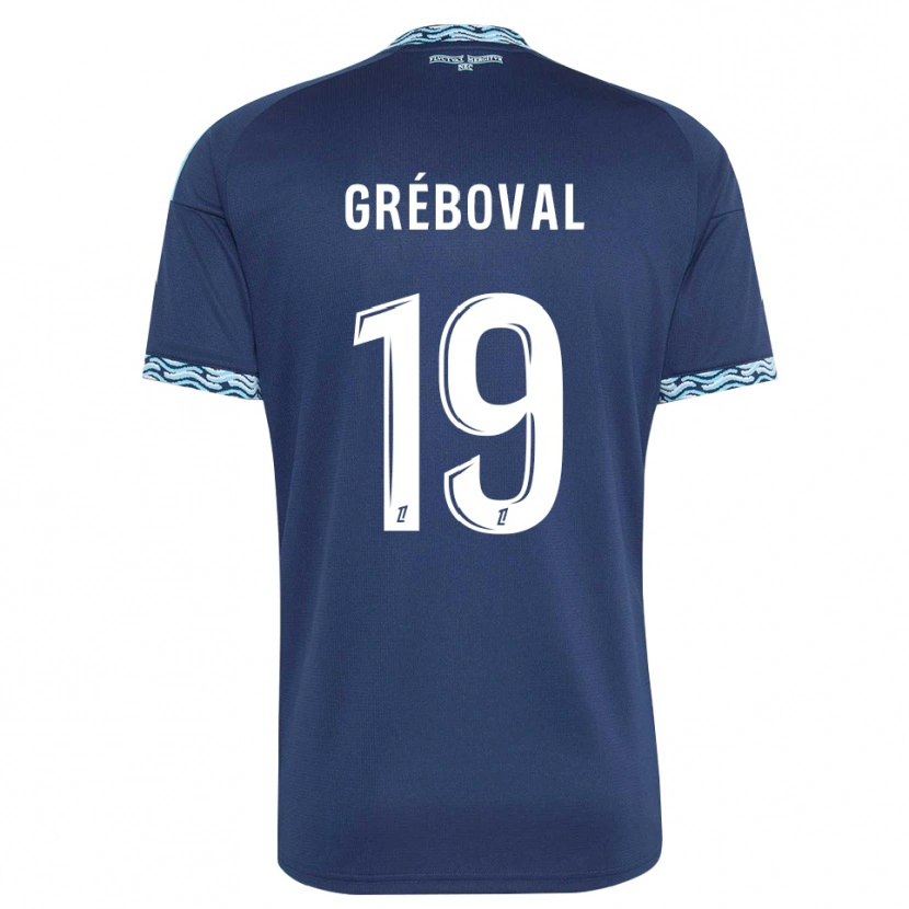 Danxen Herren Théa Gréboval #19 Stahlblau Weiß Heimtrikot Trikot 2026/27 T-Shirt
